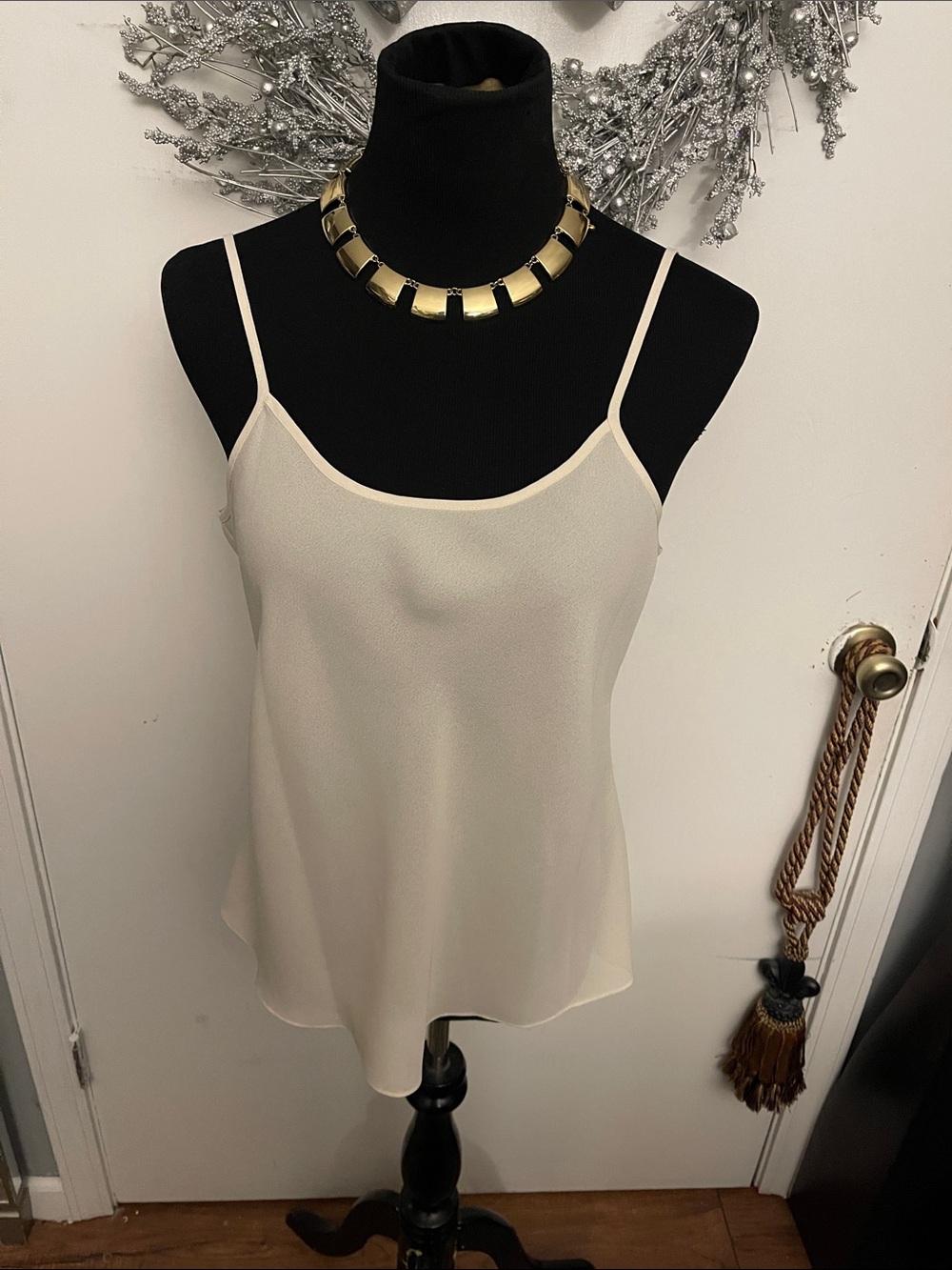 Alfani Ivory Spaghetti Strap Camisole